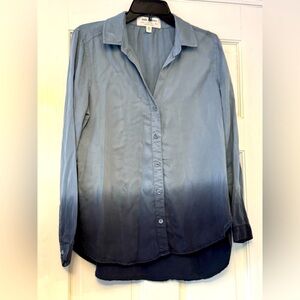 Anthropologie Cloth & Stone‎ Ombre Blue Button-Down Shirt
